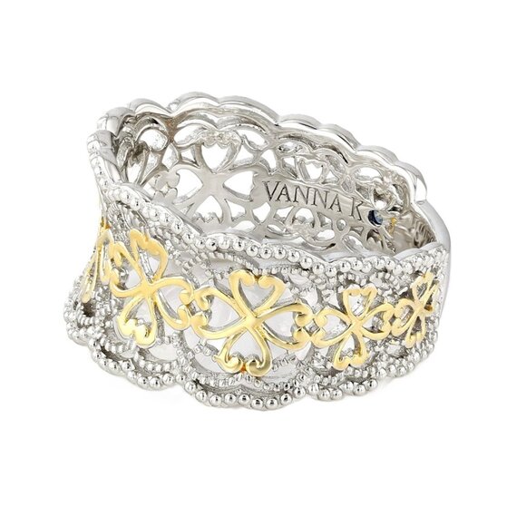 NIB - Vanna K for Bella Luce Platineve And 18k Gold Over Silver Ring – Size 11 - Picture 2 of 12